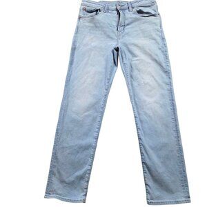 American Eagle Jeans Mens 32x30 Tag 32x32 Athletic Straight Light Wash Denim